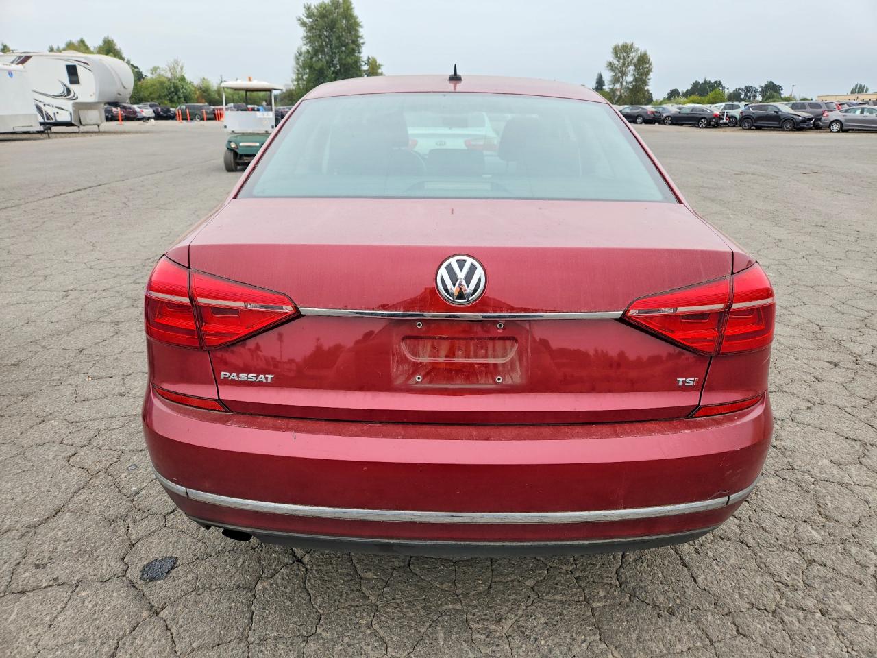 2016 Volkswagen Passat S Maroon vin: 1VWAT7A38GC030091
