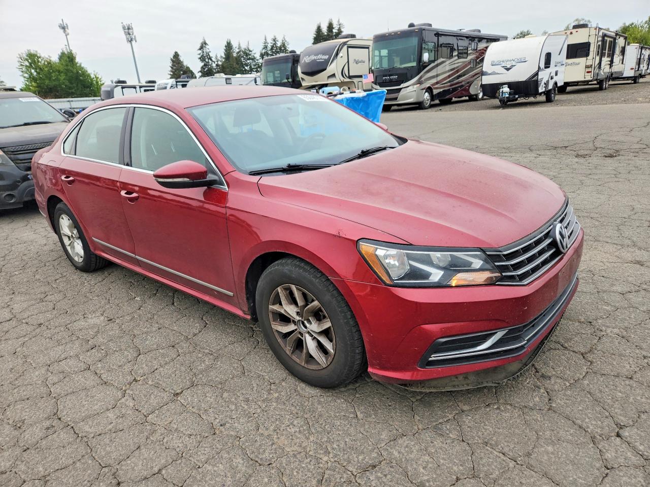 2016 Volkswagen Passat S Maroon vin: 1VWAT7A38GC030091