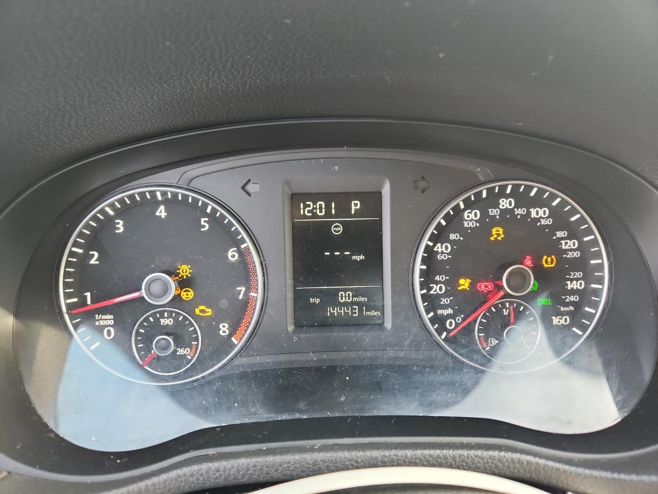 2014 Volkswagen Passat S White vin: 1VWAT7A39EC037516 Damage: Warning Light - Engine, On, Unacceptable