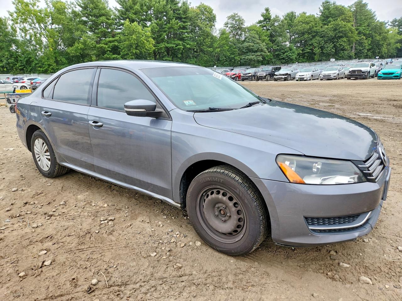 2014 Volkswagen Passat S Серый vin: 1VWAT7A39EC049343
