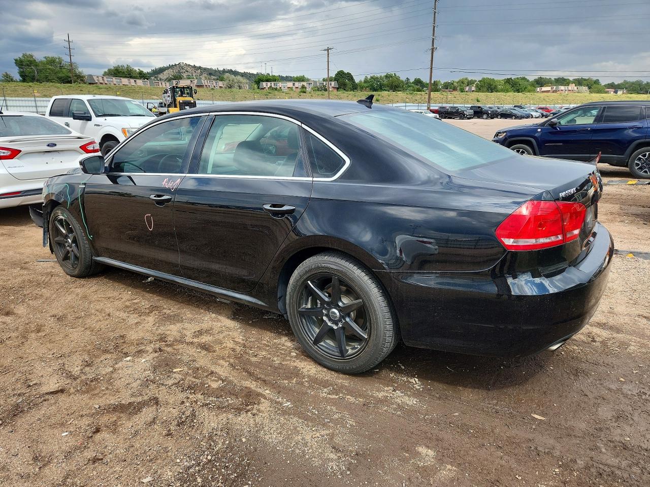2014 Volkswagen Passat S Черный vin: 1VWAT7A39EC059256