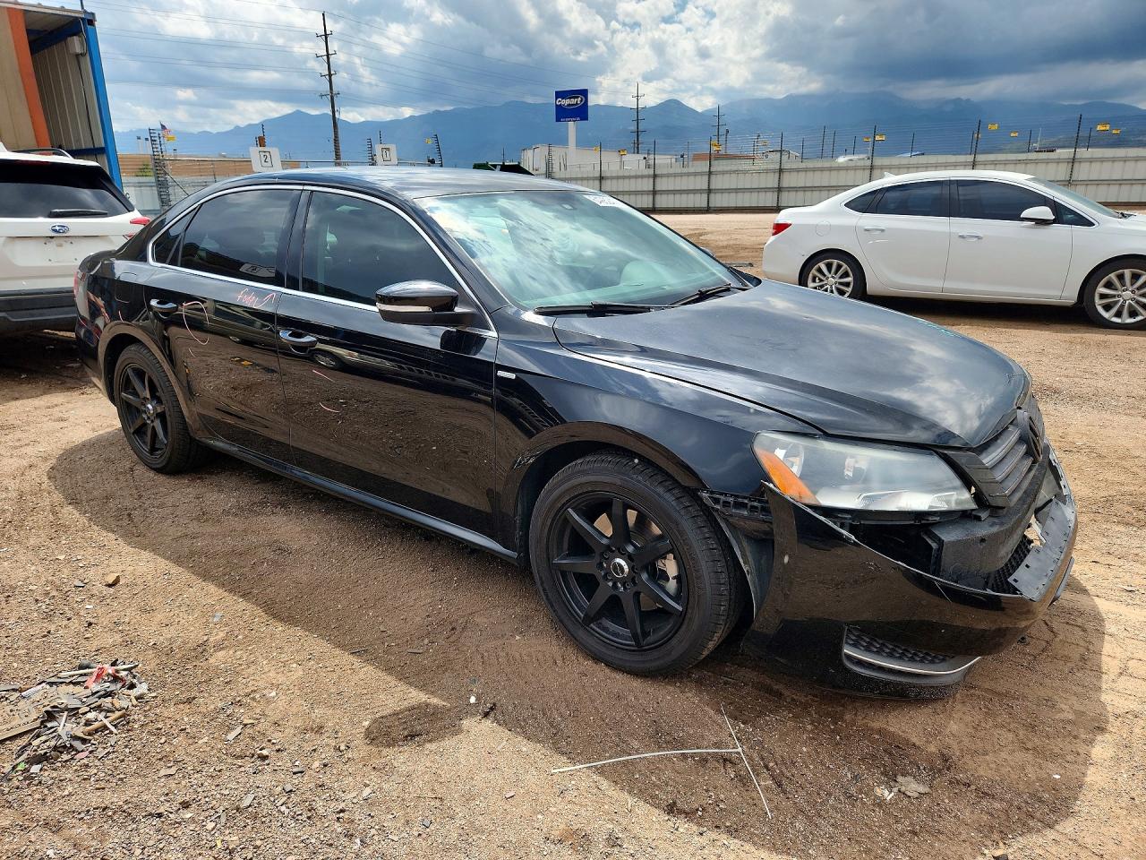 2014 Volkswagen Passat S Черный vin: 1VWAT7A39EC059256