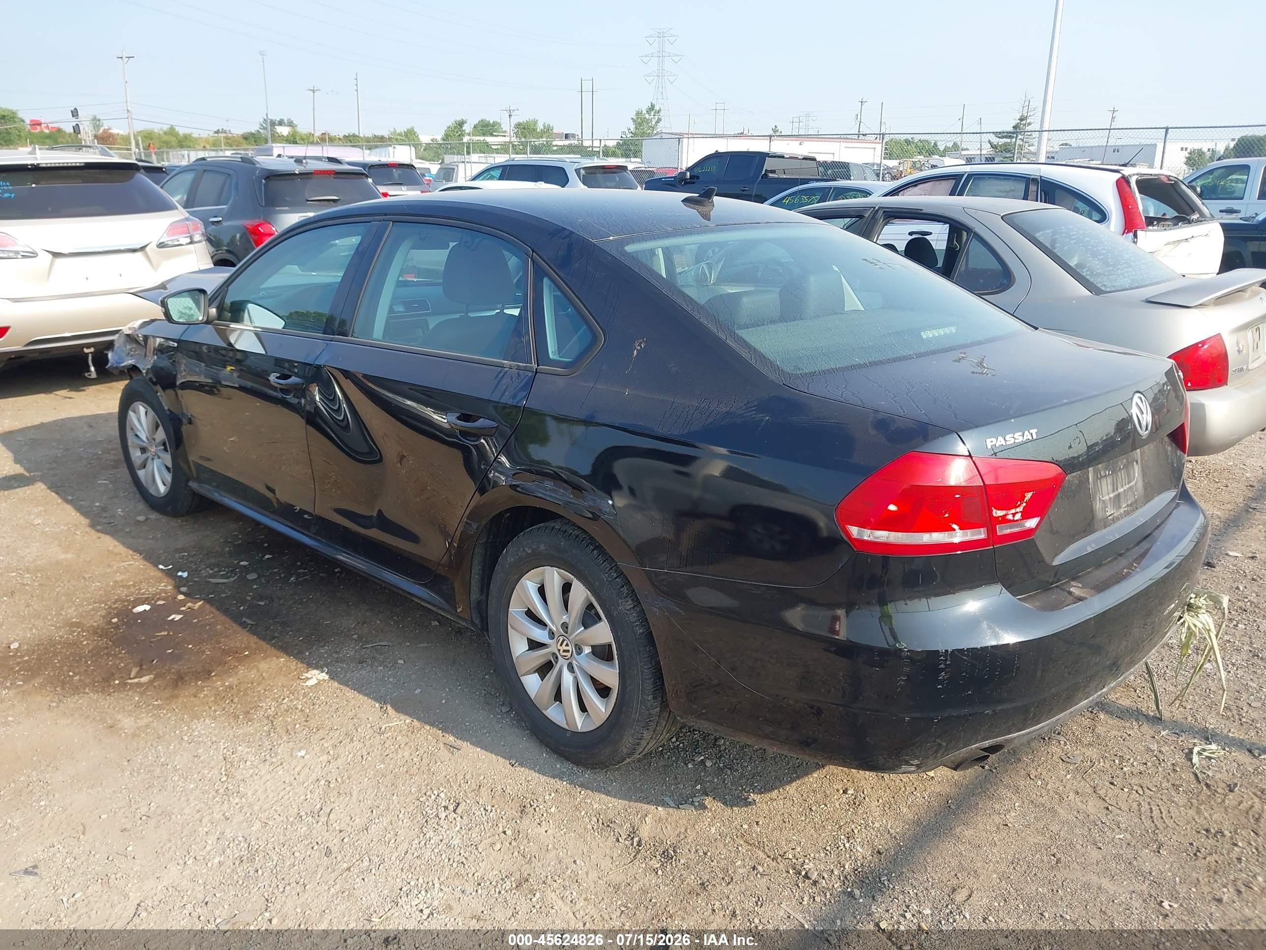 2015 Volkswagen Passat 1.8t Wolfsburg Edition Черный vin: 1VWAT7A39FC078732