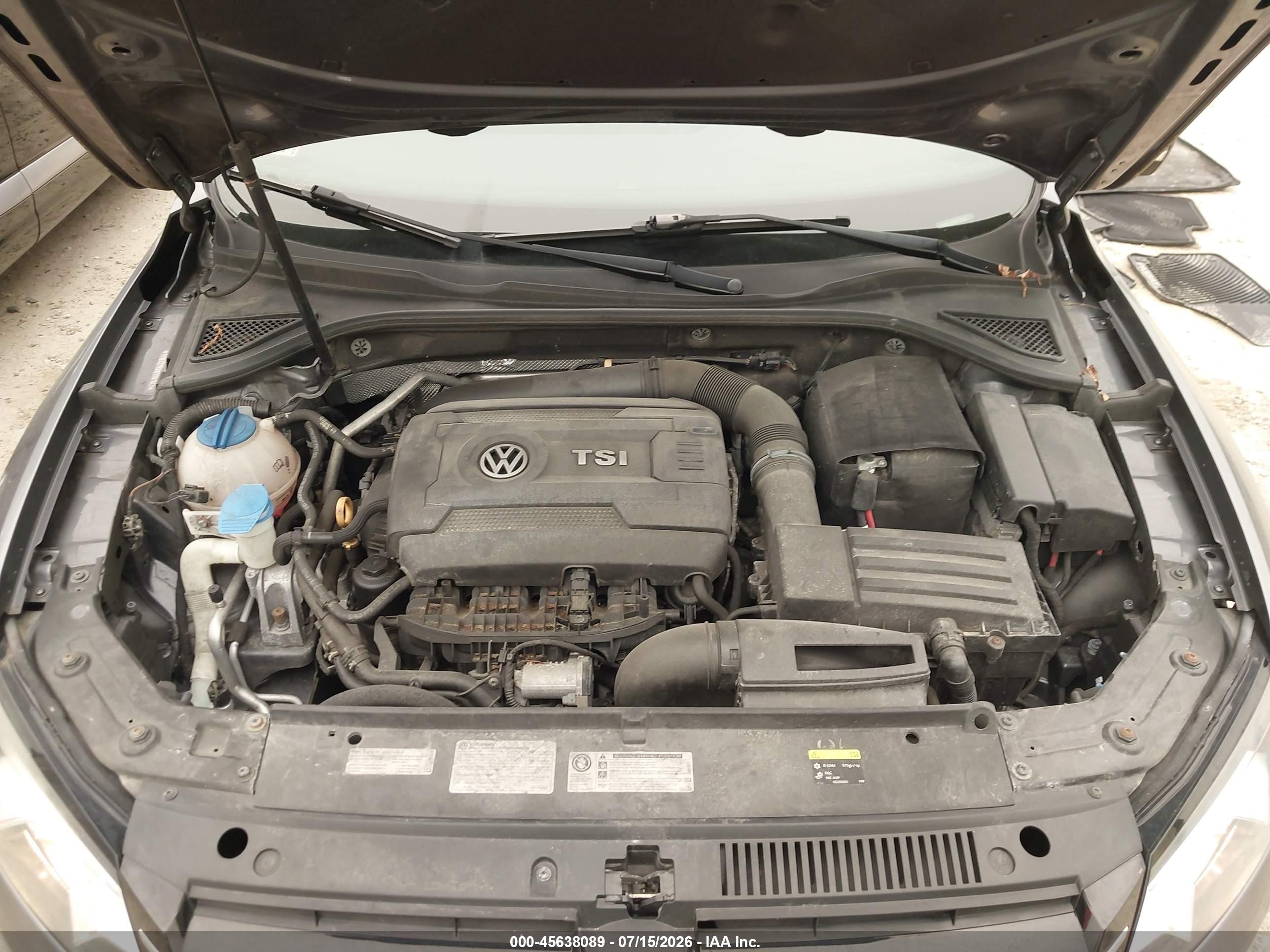 2015 Volkswagen Passat 1.8t Limited Edition Gray vin: 1VWAT7A39FC087642
