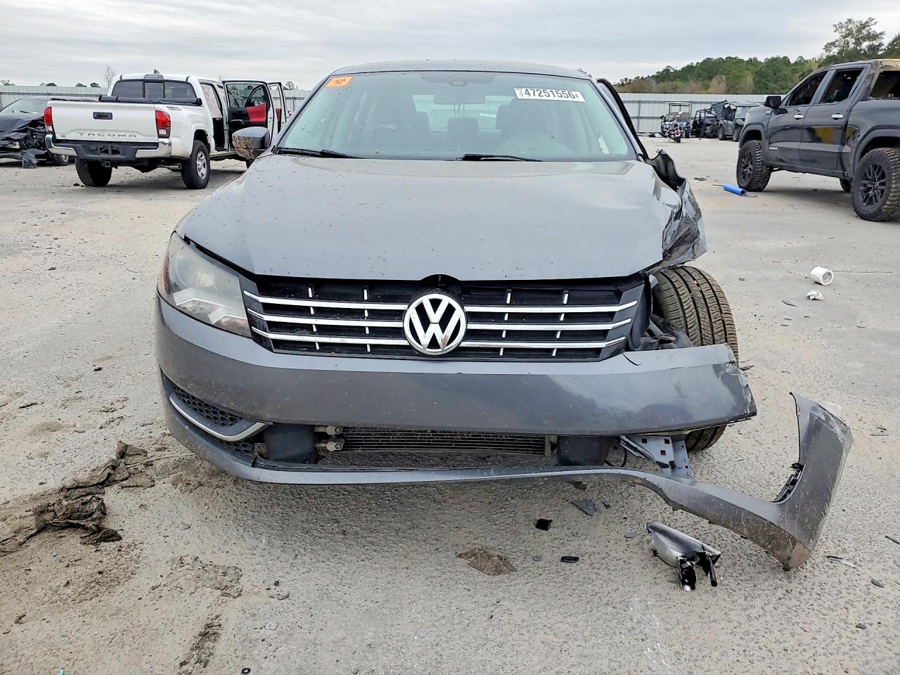 2015 Volkswagen Passat S Gray vin: 1VWAT7A39FC094283