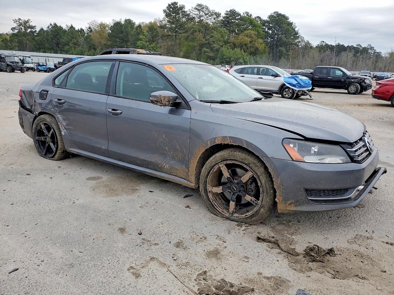 2015 Volkswagen Passat S Gray vin: 1VWAT7A39FC094283