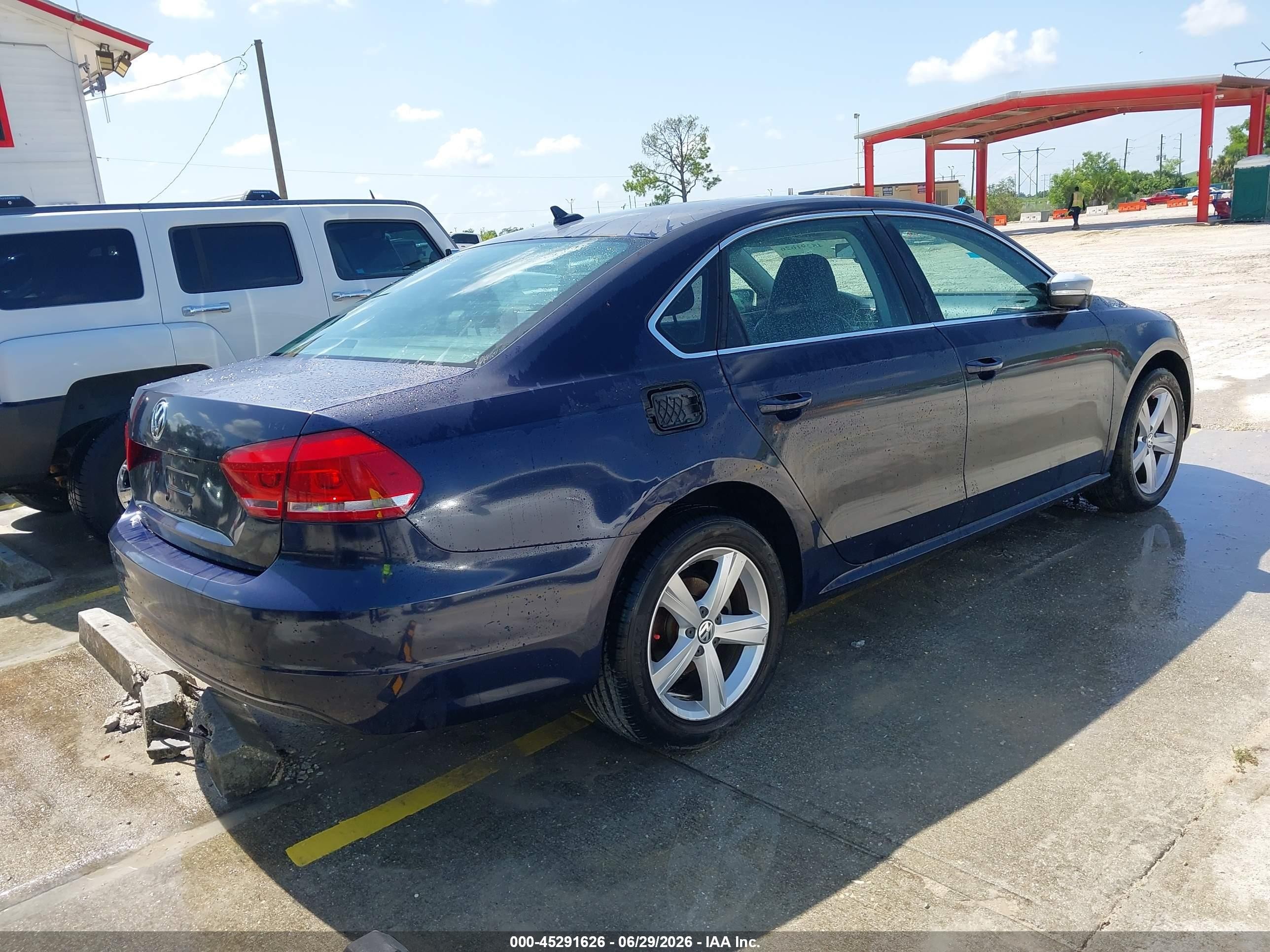2015 Volkswagen Passat 1.8t Limited Edition Blue vin: 1VWAT7A39FC094624