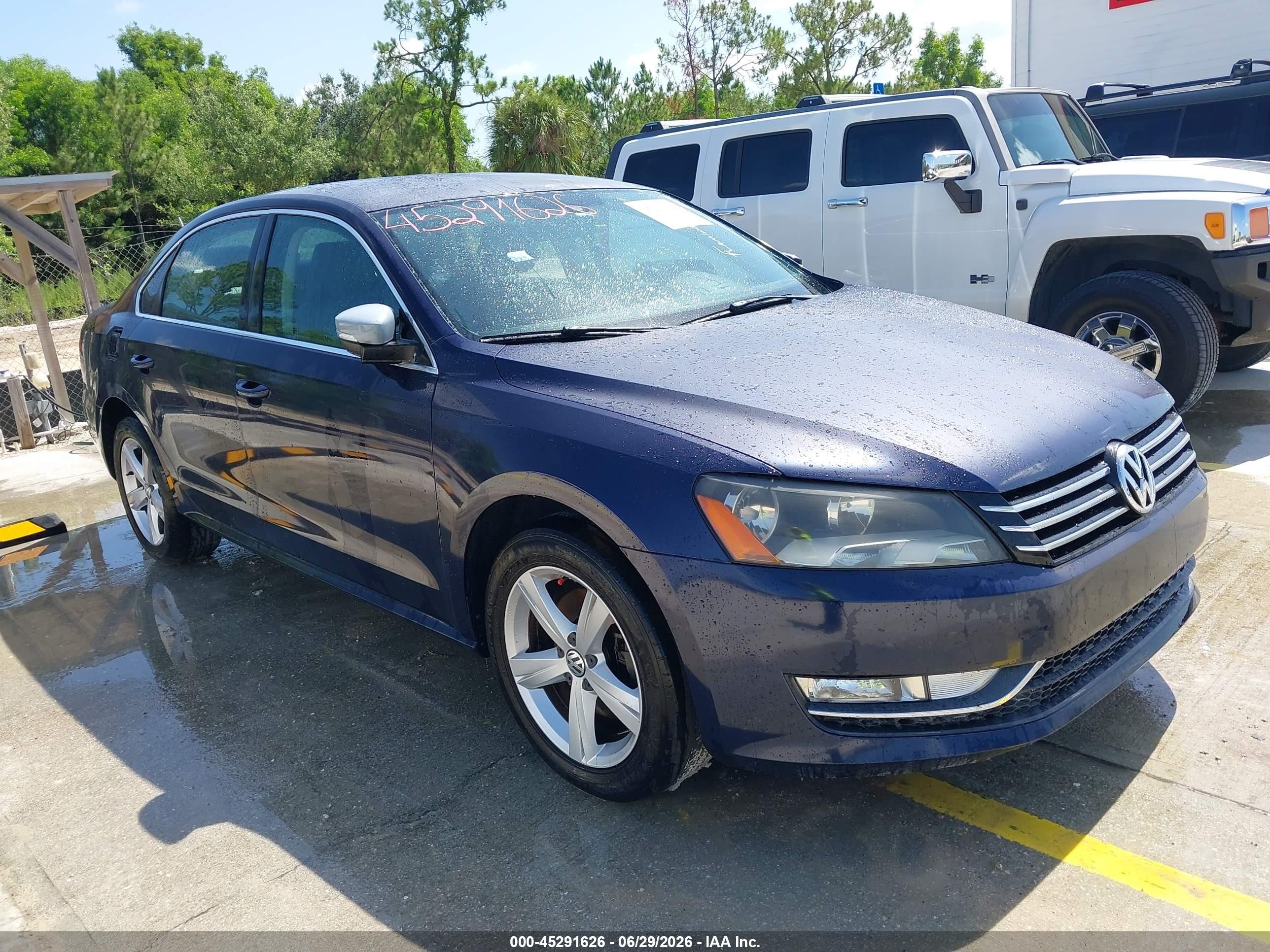 2015 Volkswagen Passat 1.8t Limited Edition Blue vin: 1VWAT7A39FC094624