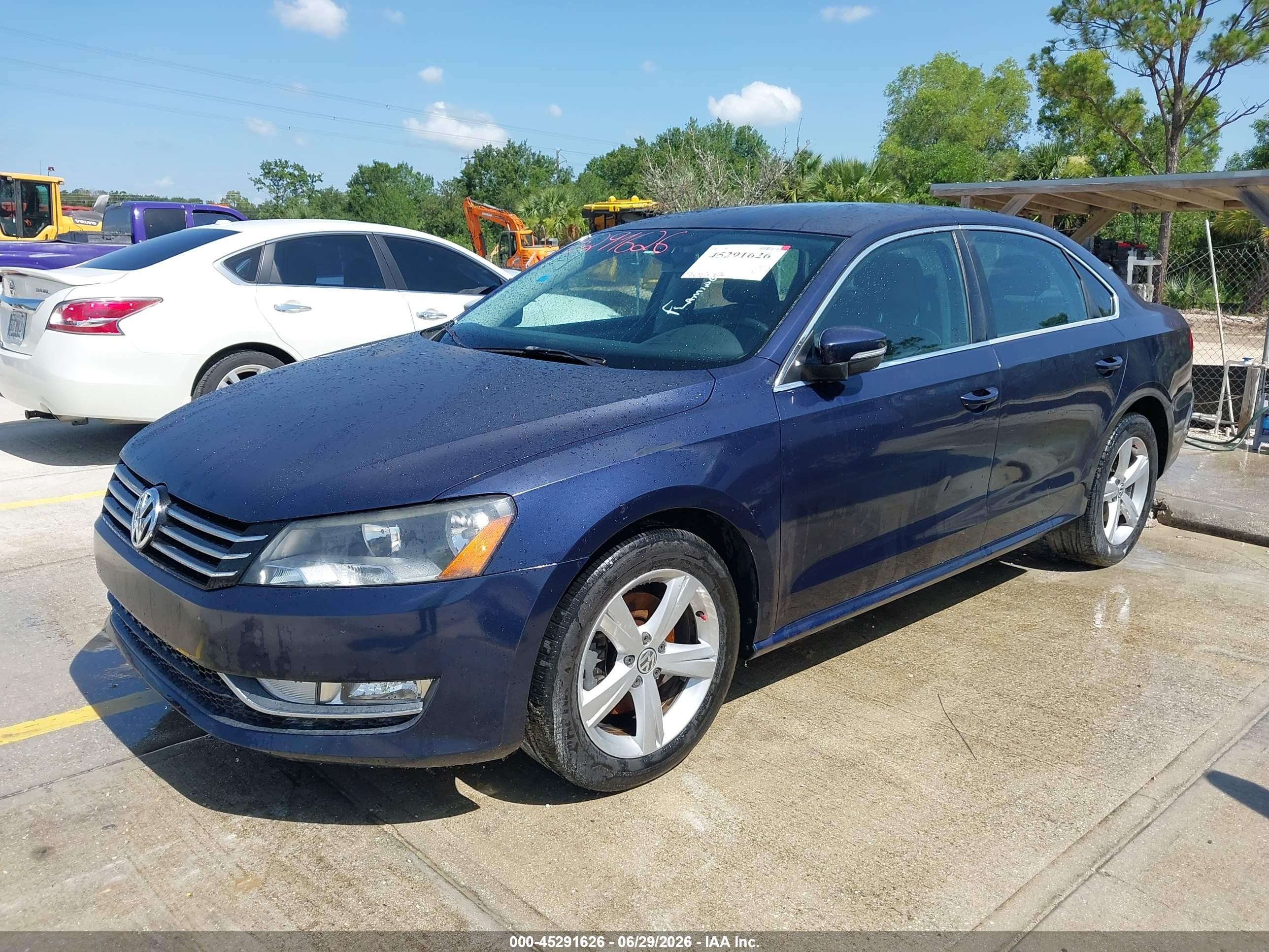 2015 Volkswagen Passat 1.8t Limited Edition Blue vin: 1VWAT7A39FC094624