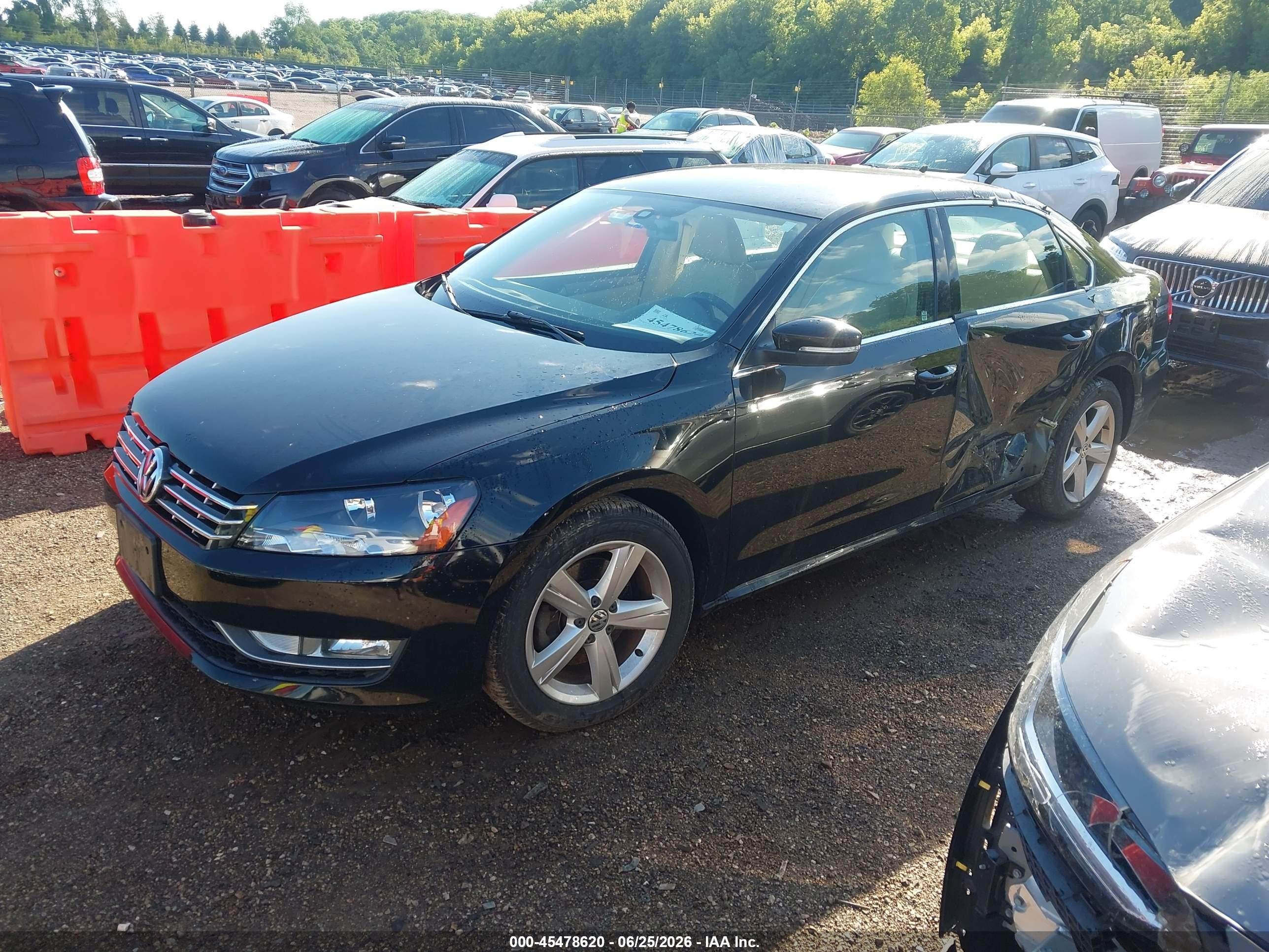 2015 Volkswagen Passat 1.8t Limited Edition Black vin: 1VWAT7A39FC116248
