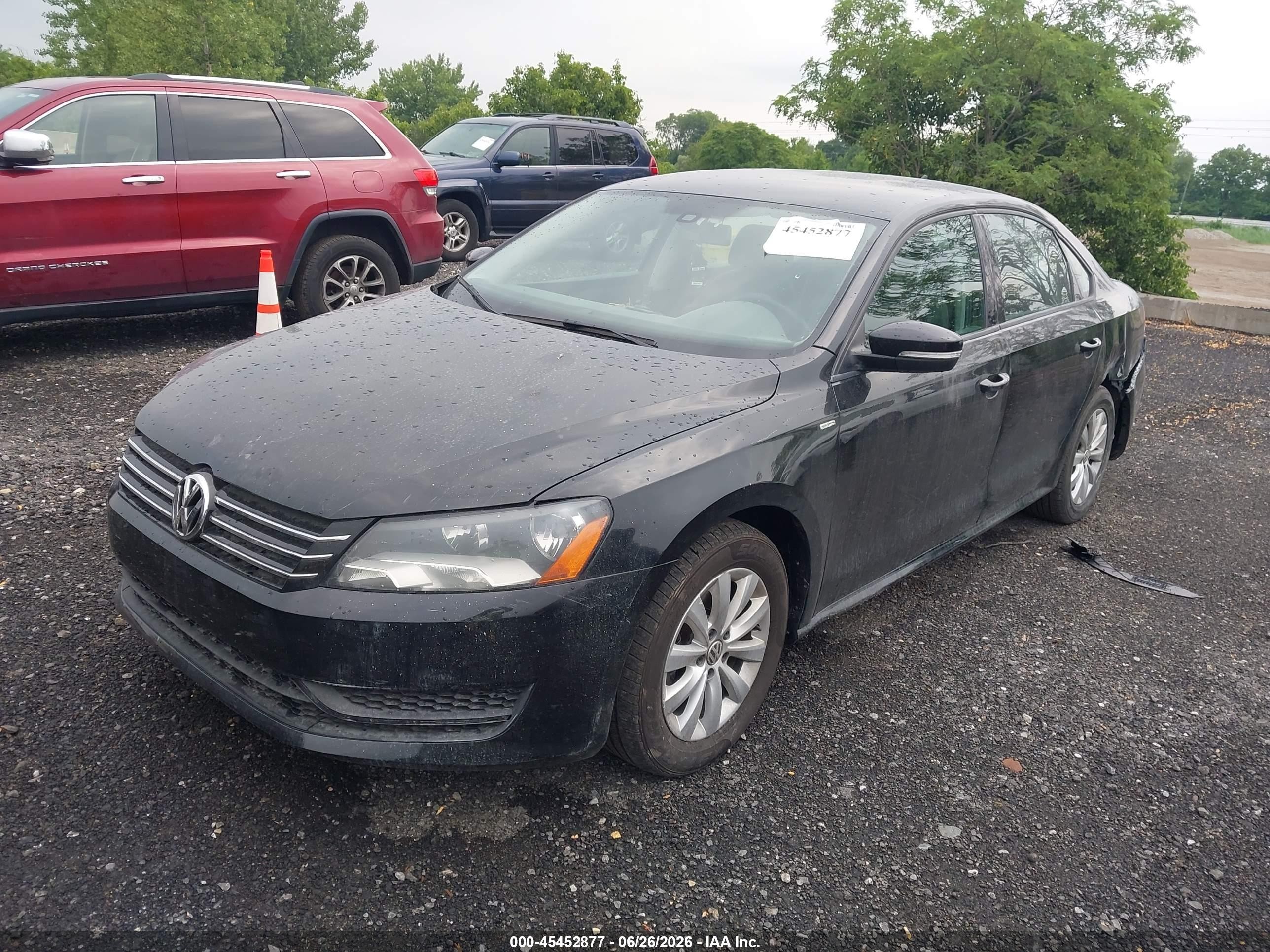 2015 Volkswagen Passat 1.8t Wolfsburg Edition Black vin: 1VWAT7A3XFC023139