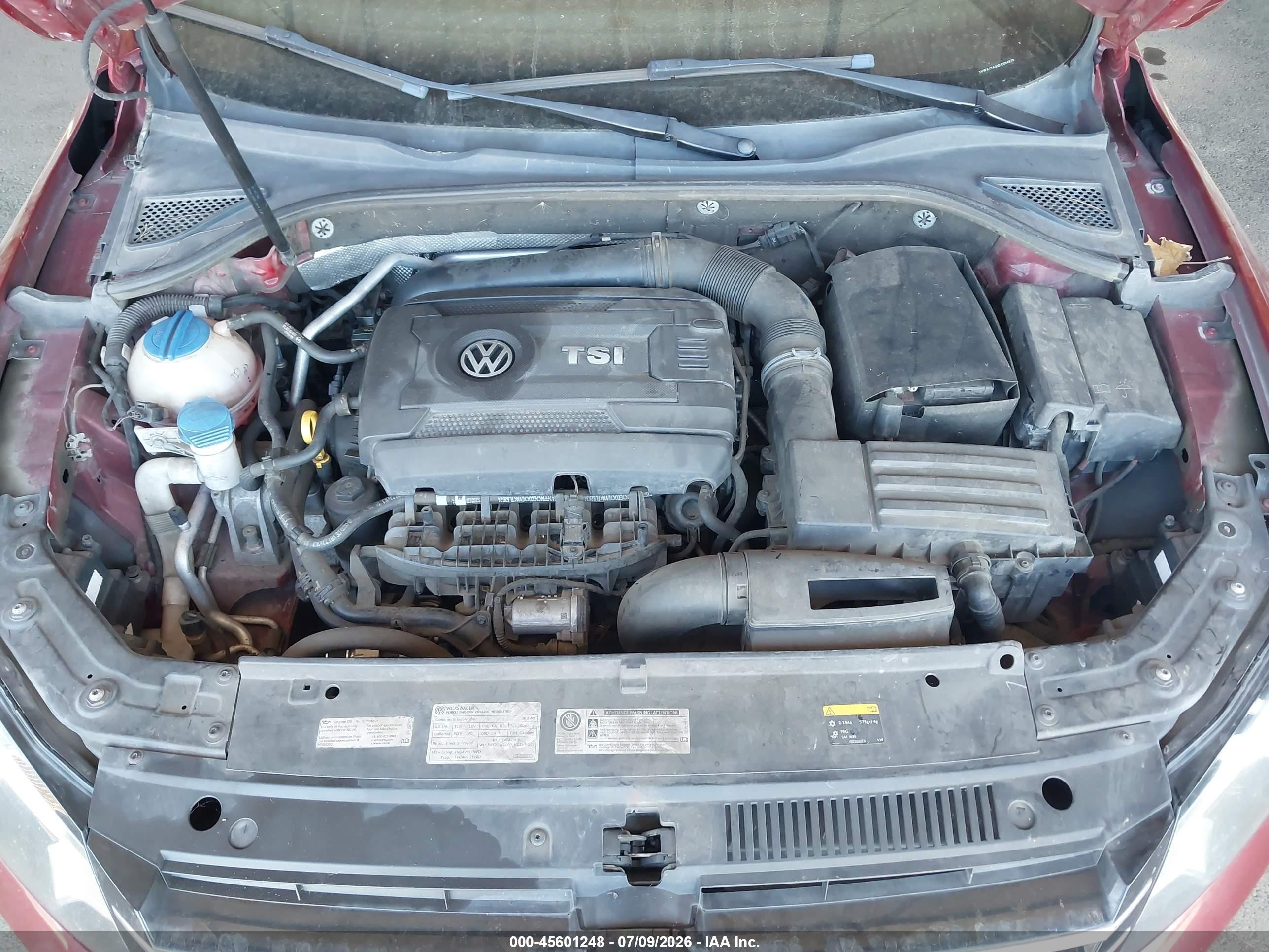 2015 Volkswagen Passat 1.8t Wolfsburg Edition Maroon vin: 1VWAT7A3XFC034870