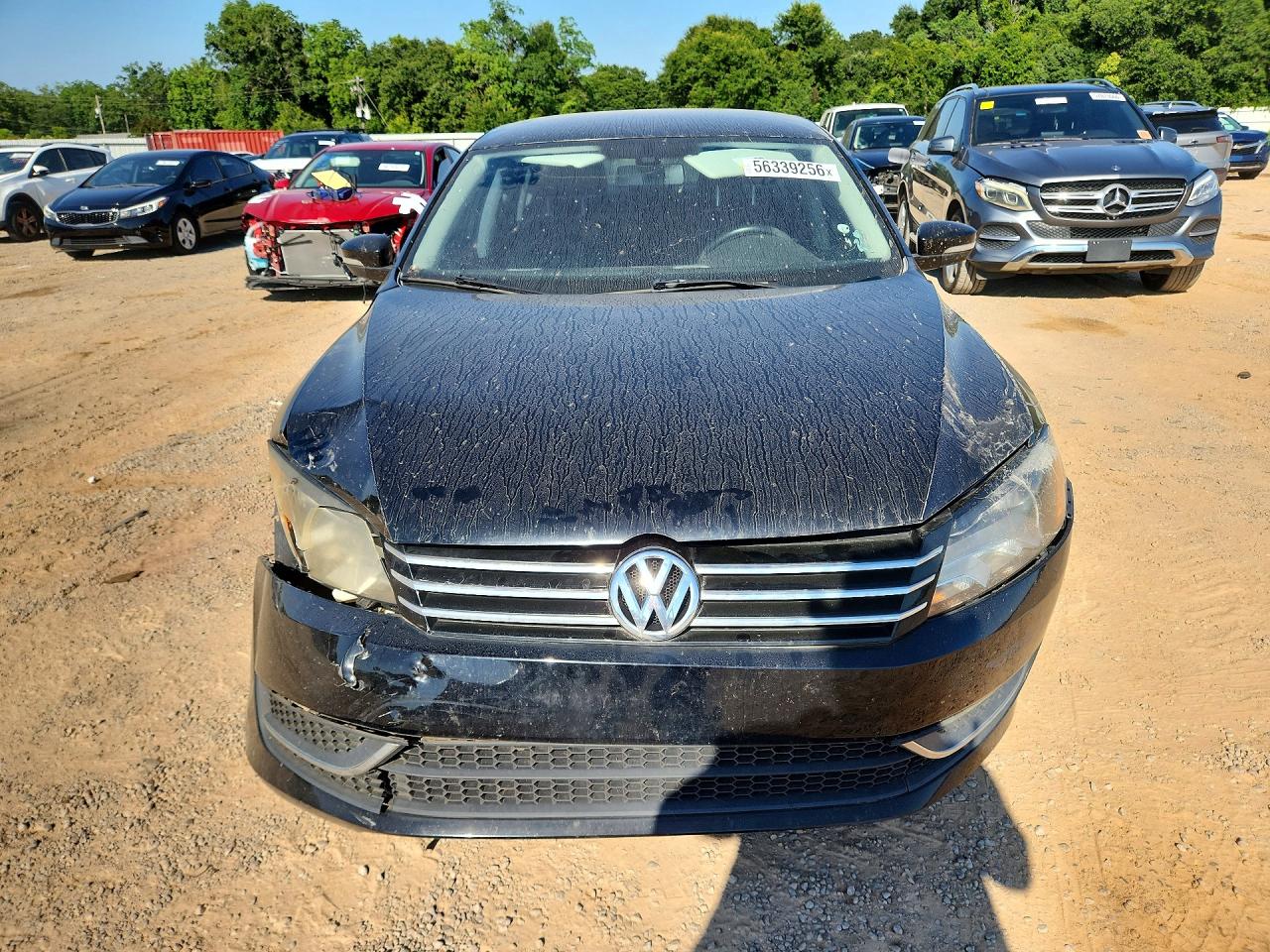 2015 Volkswagen Passat S Черный vin: 1VWAT7A3XFC040409