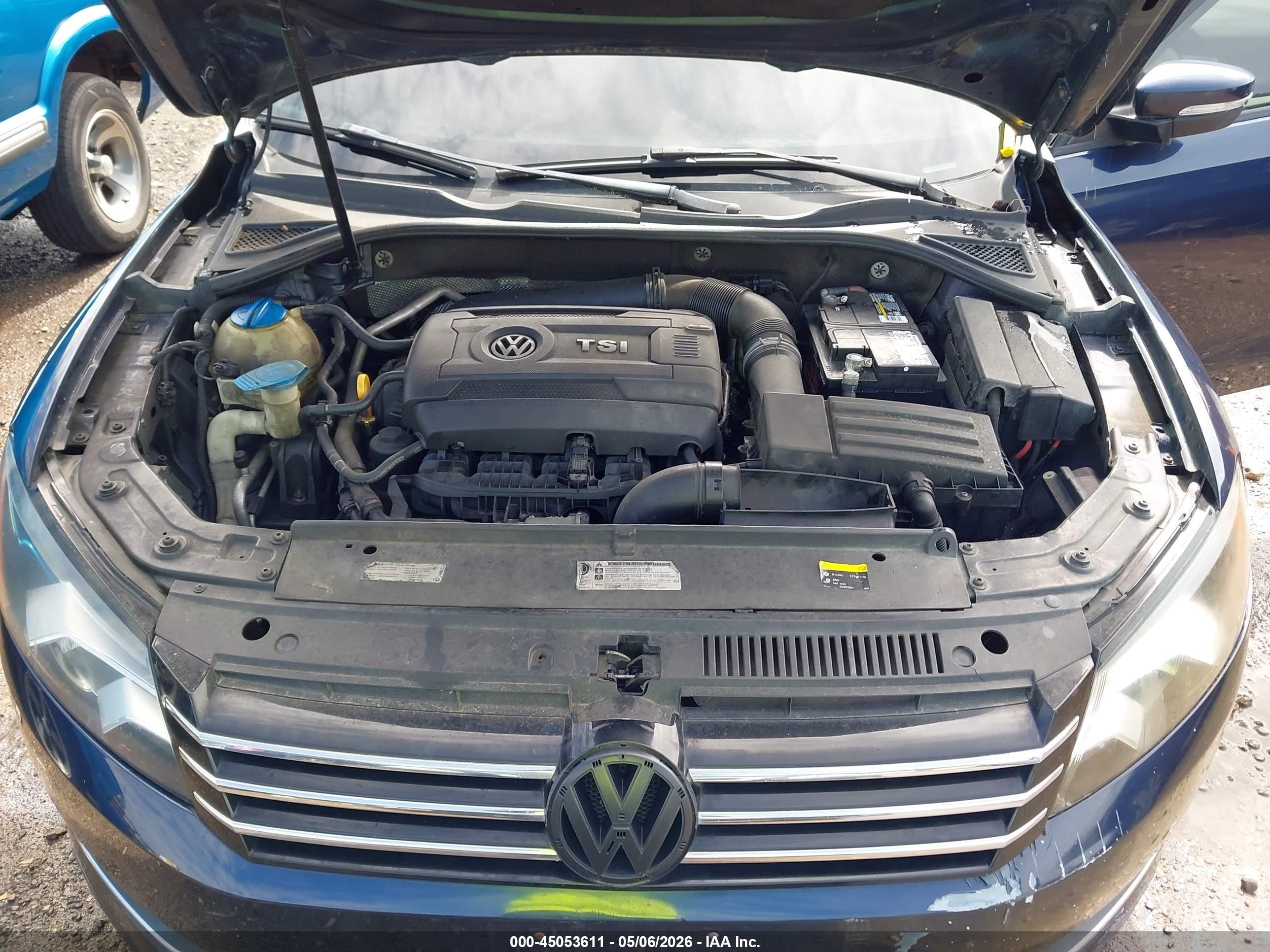 2015 Volkswagen Passat 1.8t Wolfsburg Edition Dark Blue vin: 1VWAT7A3XFC042063