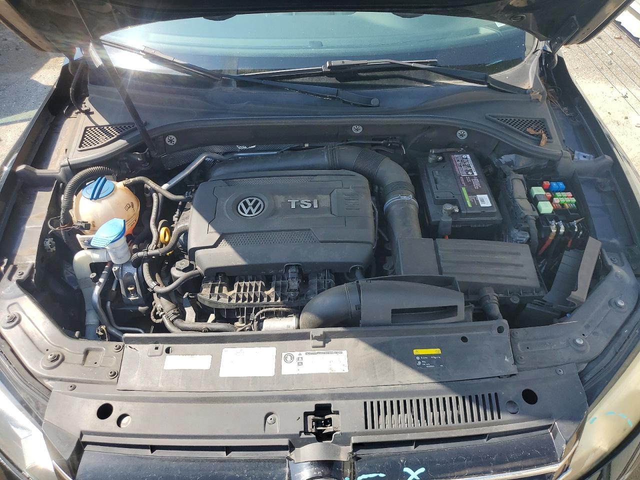 2015 Volkswagen Passat S Black vin: 1VWAT7A3XFC094468