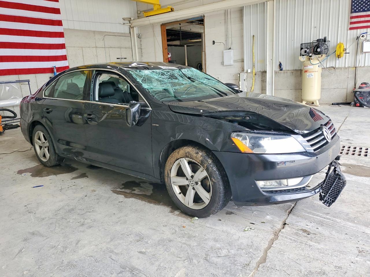 2015 Volkswagen Passat S Black vin: 1VWAT7A3XFC117179