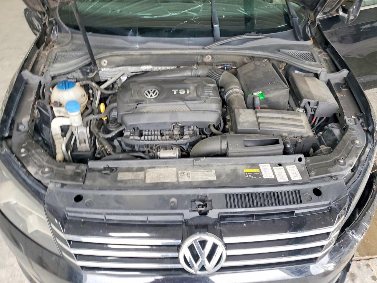 2015 Volkswagen Passat S Black vin: 1VWAT7A3XFC117179