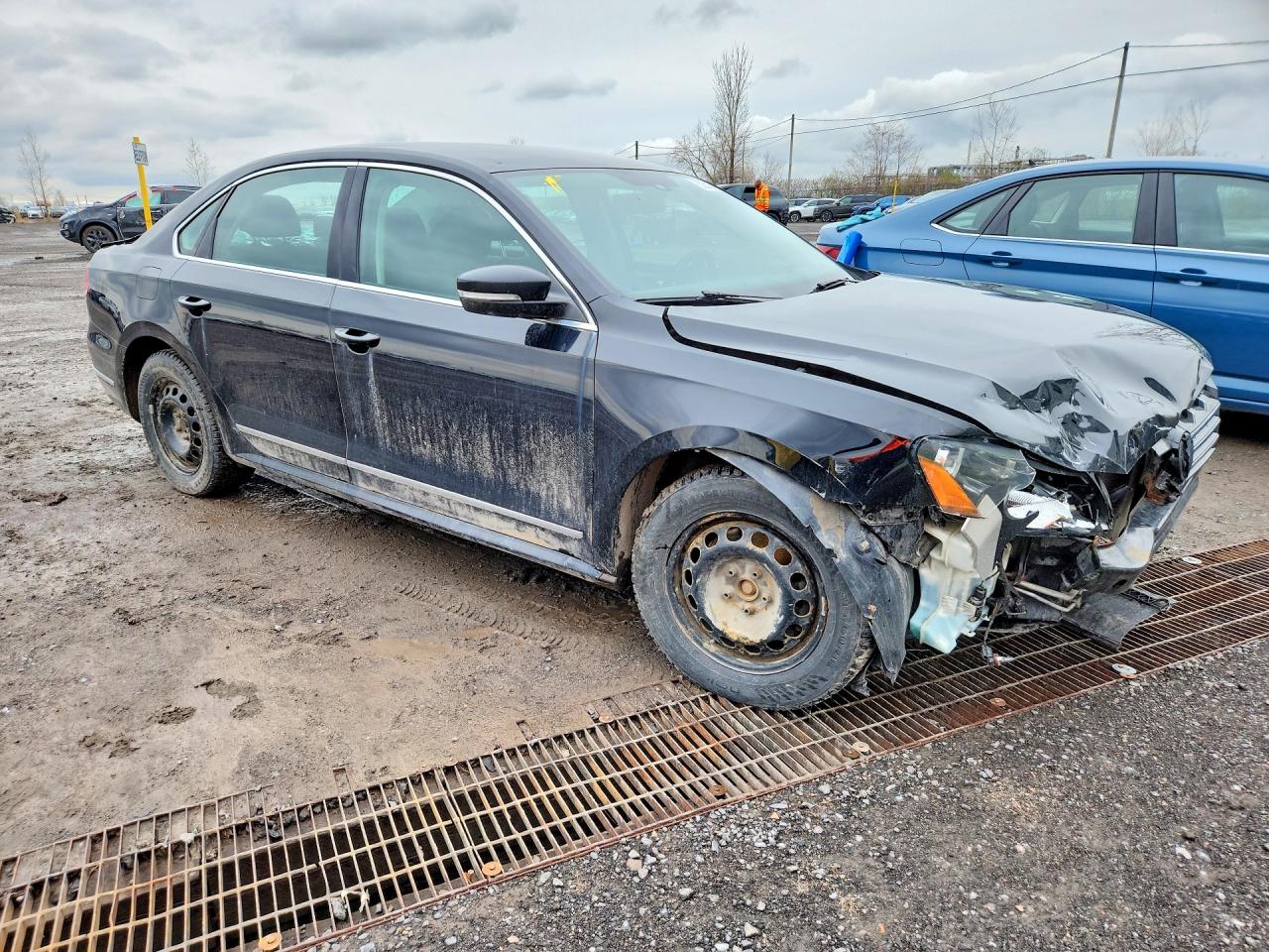2015 Volkswagen Passat S Черный vin: 1VWAV7A31FC112124