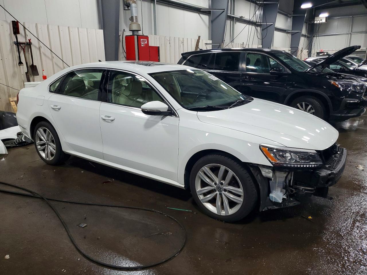 2018 Volkswagen Passat Se White vin: 1VWBA7A31JC001730