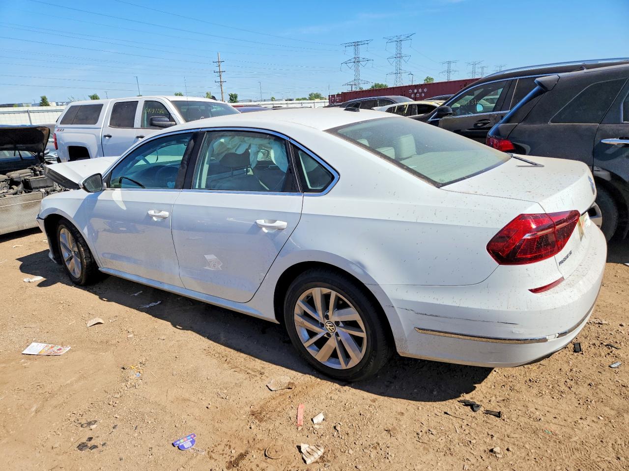 2018 Volkswagen Passat Se White vin: 1VWBA7A31JC024425