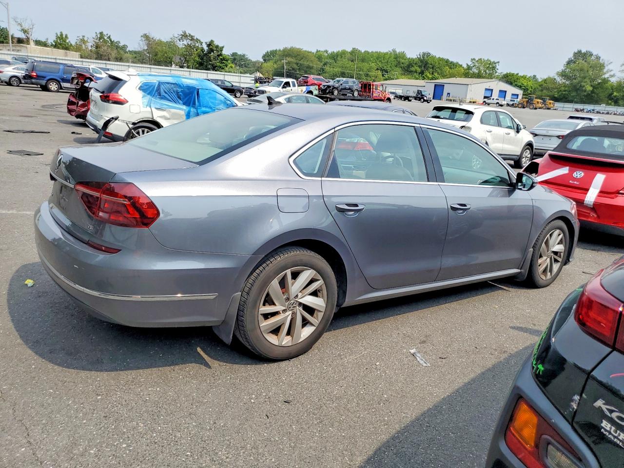 2018 Volkswagen Passat Se Серый vin: 1VWBA7A3XJC044124
