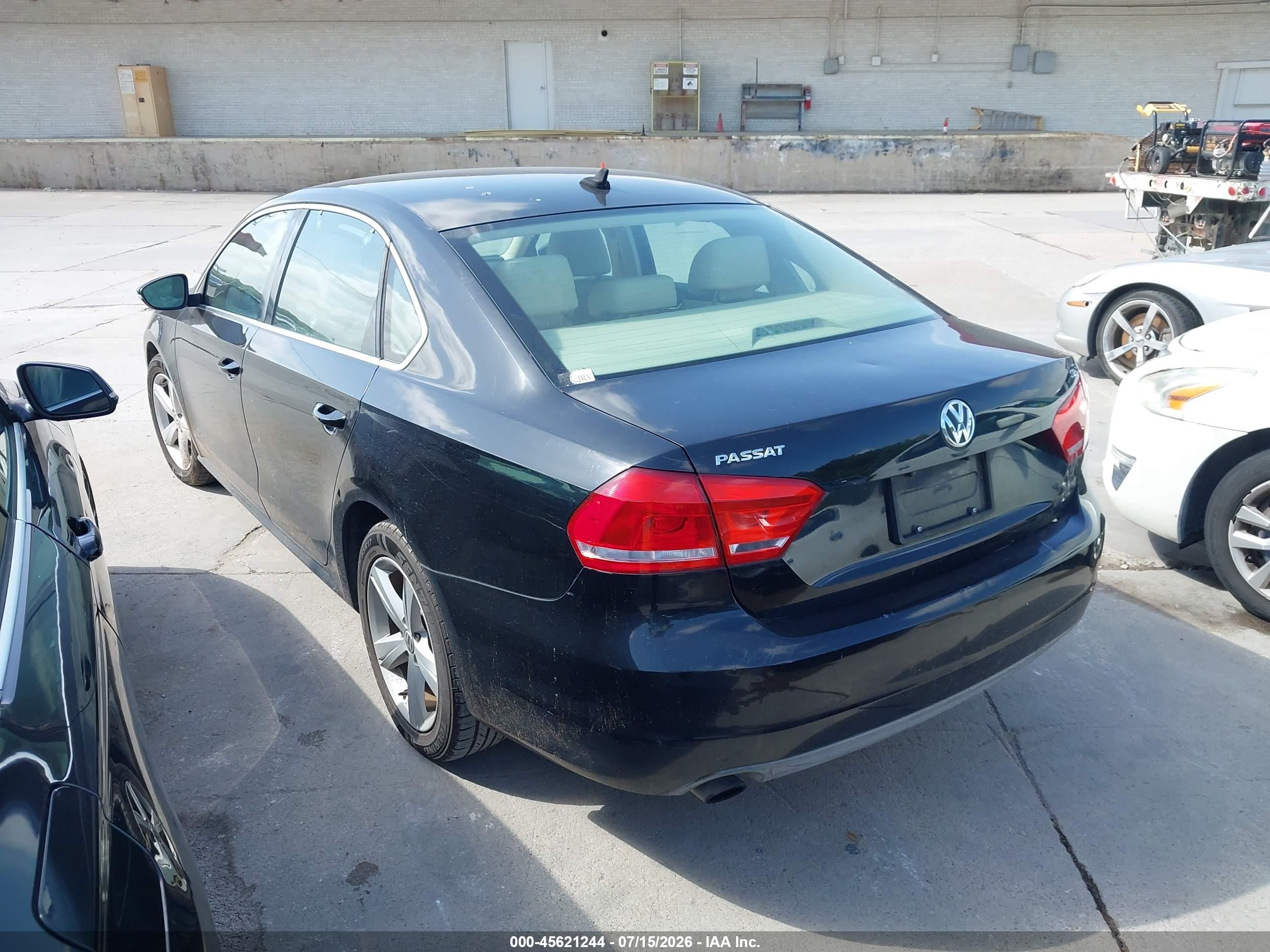 2012 Volkswagen Passat 2.5l Se Черный vin: 1VWBH7A30CC018937