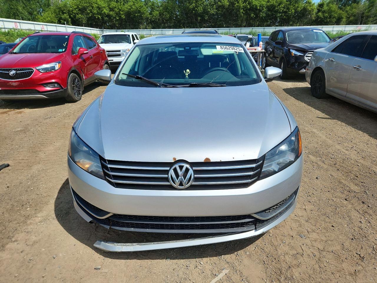2012 Volkswagen Passat Se Silver vin: 1VWBH7A30CC089233