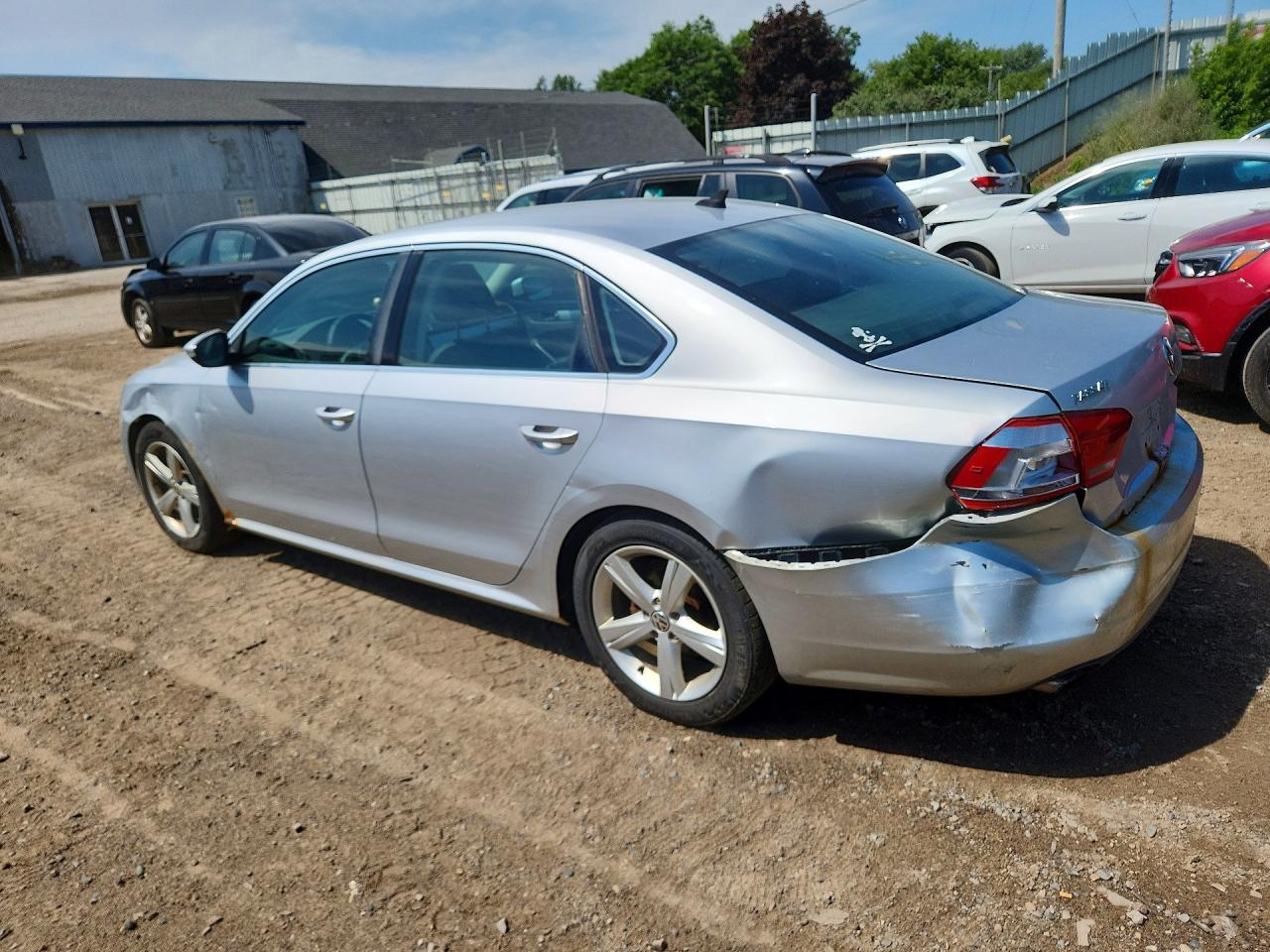 2012 Volkswagen Passat Se Silver vin: 1VWBH7A30CC089233