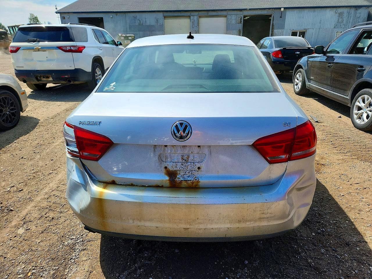 2012 Volkswagen Passat Se Silver vin: 1VWBH7A30CC089233