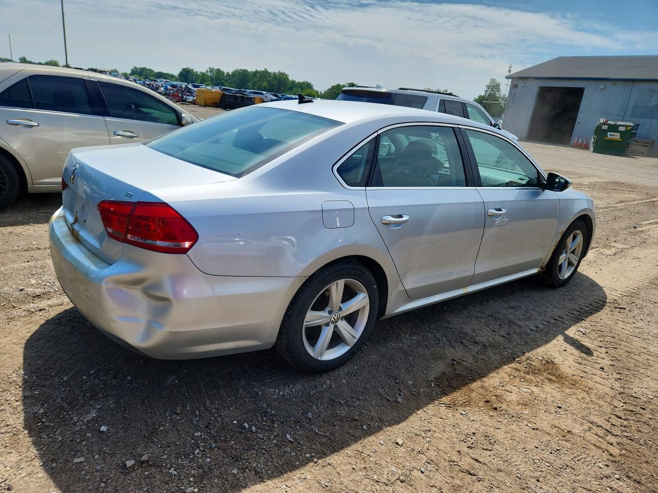 2012 Volkswagen Passat Se Silver vin: 1VWBH7A30CC089233