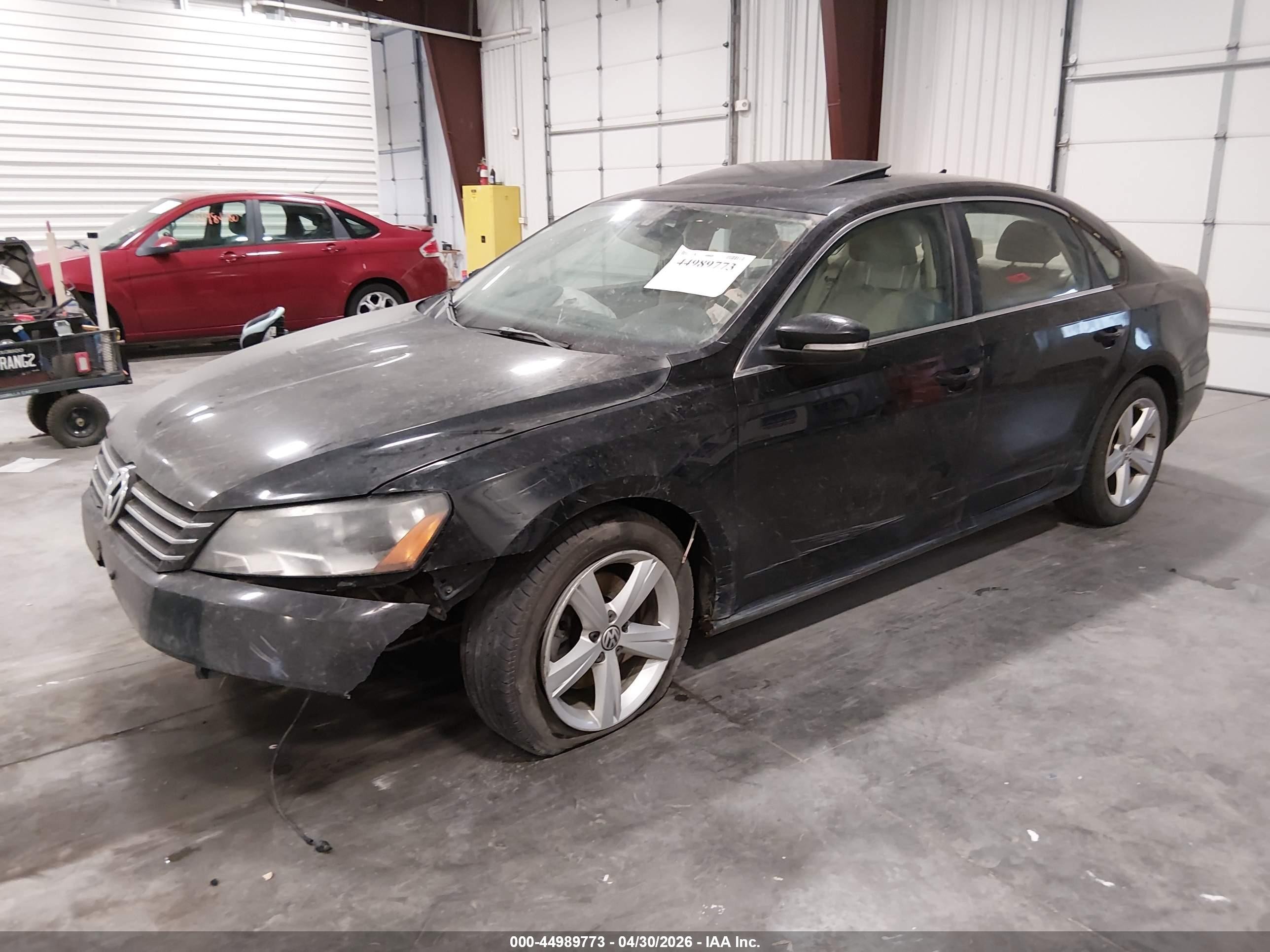 2013 Volkswagen Passat 2.5l Se Черный vin: 1VWBH7A30DC009303