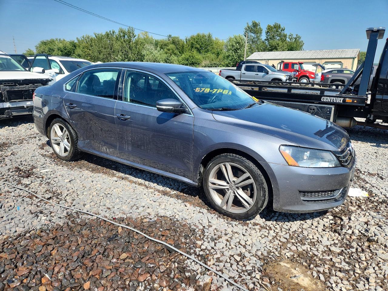 2014 Volkswagen Passat Se Серый vin: 1VWBH7A30EC019346