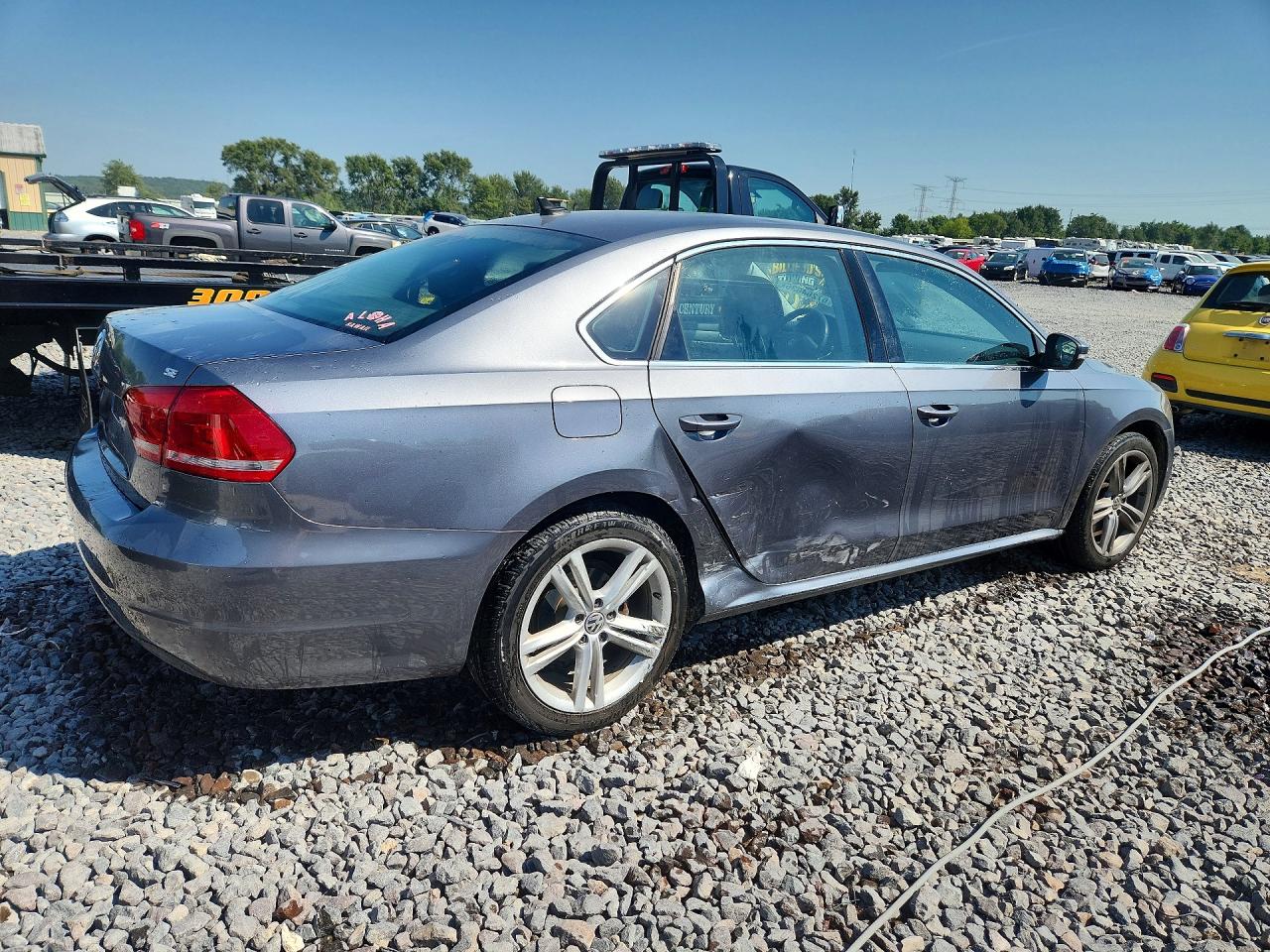 2014 Volkswagen Passat Se Серый vin: 1VWBH7A30EC019346