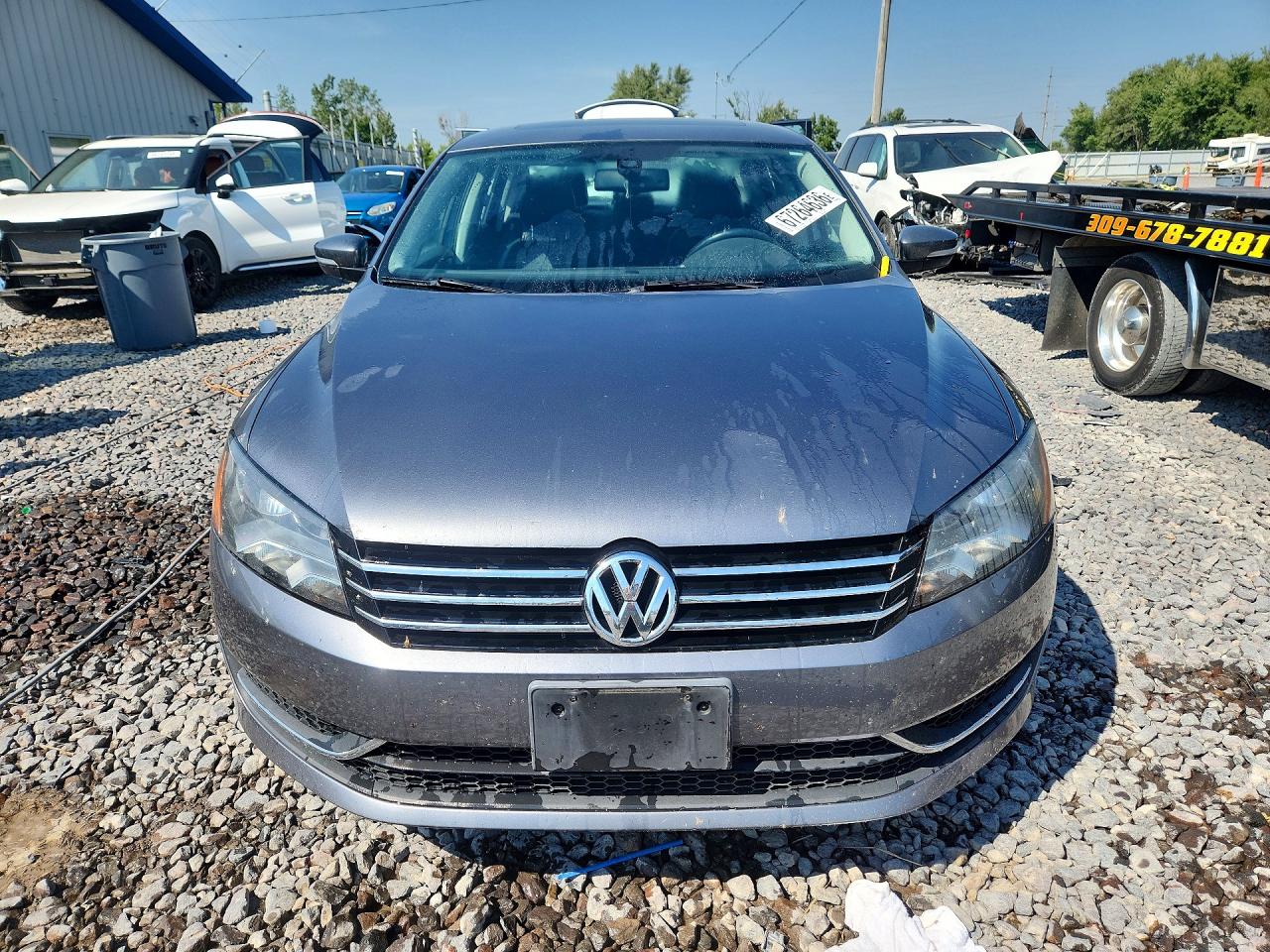 2014 Volkswagen Passat Se Серый vin: 1VWBH7A30EC019346