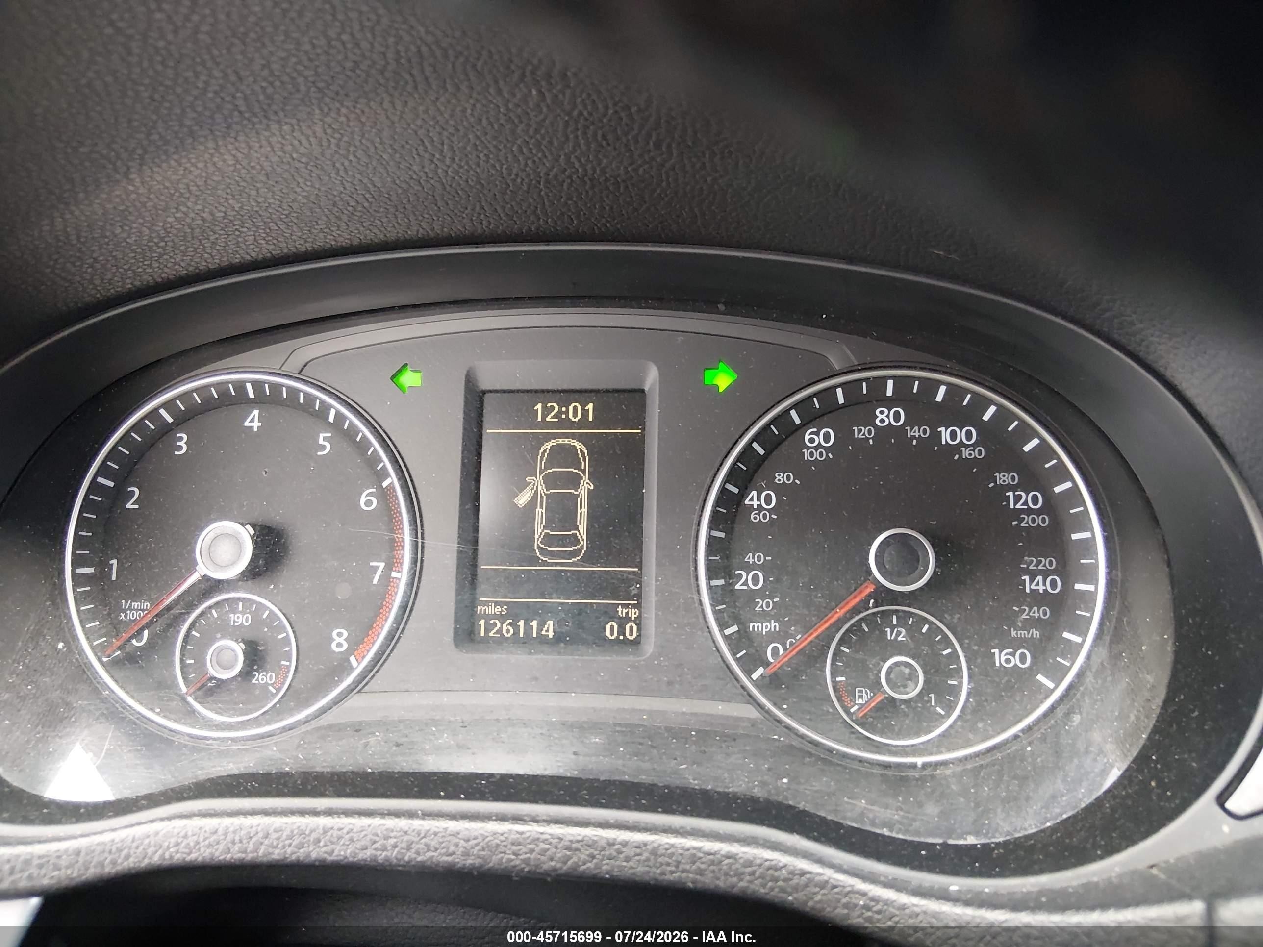 2012 Volkswagen Passat 2.5l Se Black vin: 1VWBH7A31CC050070