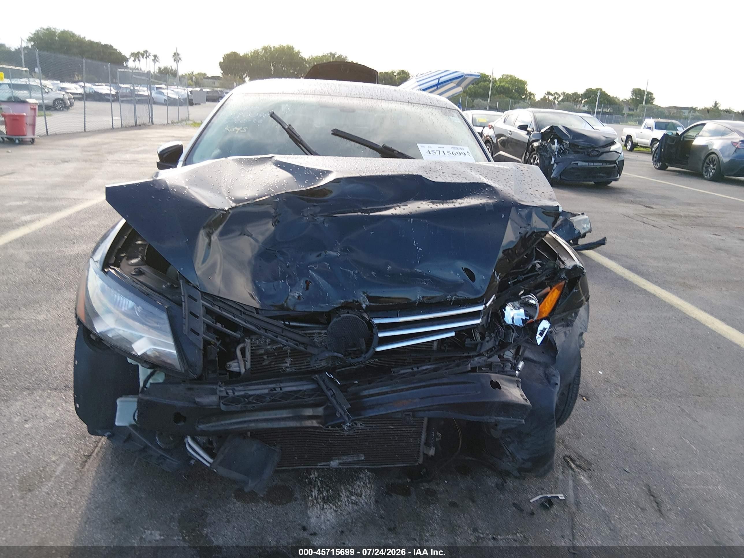 2012 Volkswagen Passat 2.5l Se Black vin: 1VWBH7A31CC050070