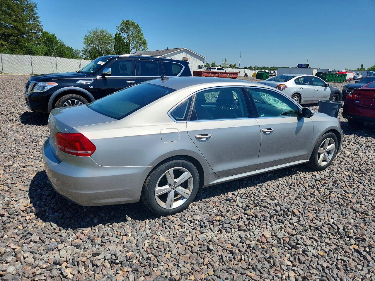 2012 Volkswagen Passat Se Silver vin: 1VWBH7A31CC067760