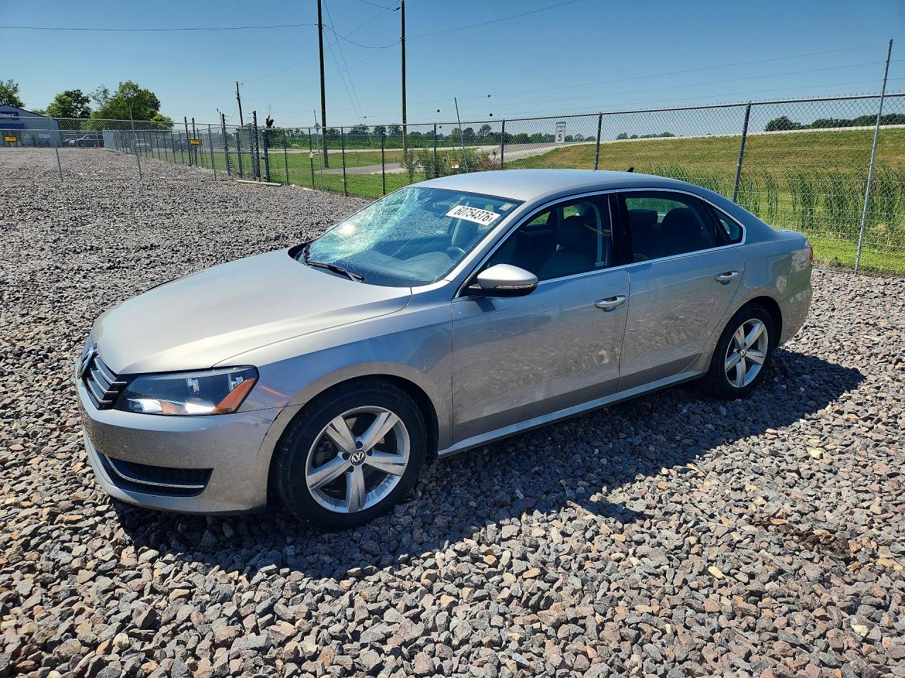 2012 Volkswagen Passat Se Silver vin: 1VWBH7A31CC067760