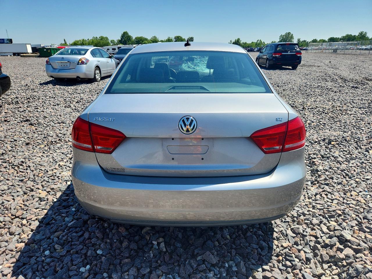 2012 Volkswagen Passat Se Silver vin: 1VWBH7A31CC067760