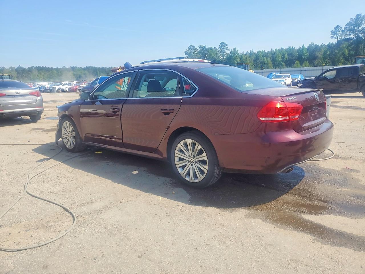 2013 Volkswagen Passat Se Бордовый vin: 1VWBH7A31DC085791