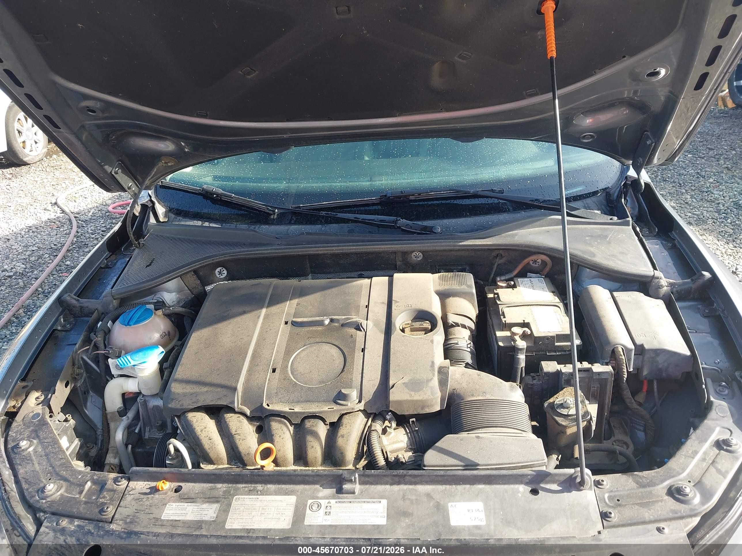 2013 Volkswagen Passat 2.5l Se Серый vin: 1VWBH7A31DC088092