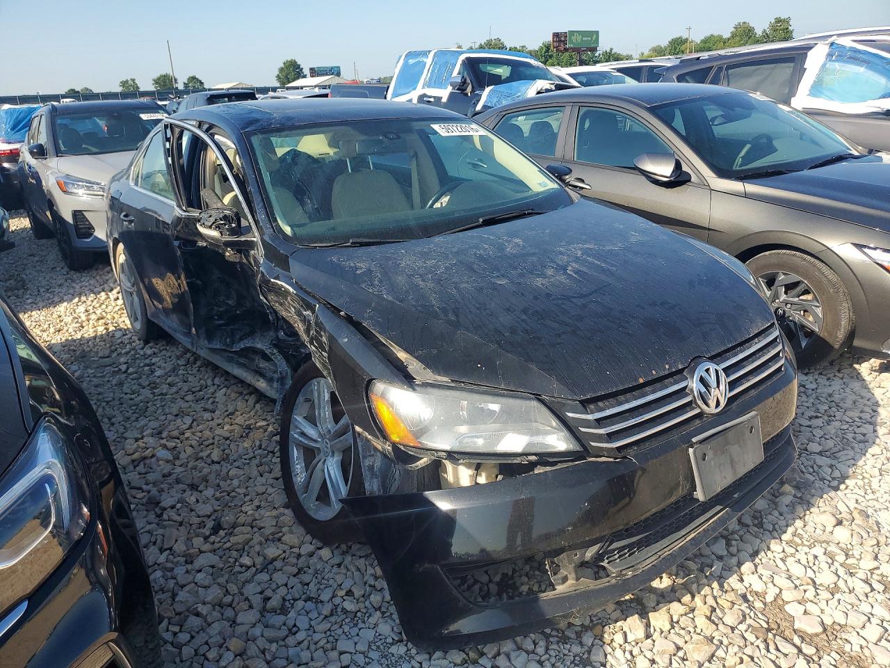 2014 Volkswagen Passat Se Black vin: 1VWBH7A31EC004189