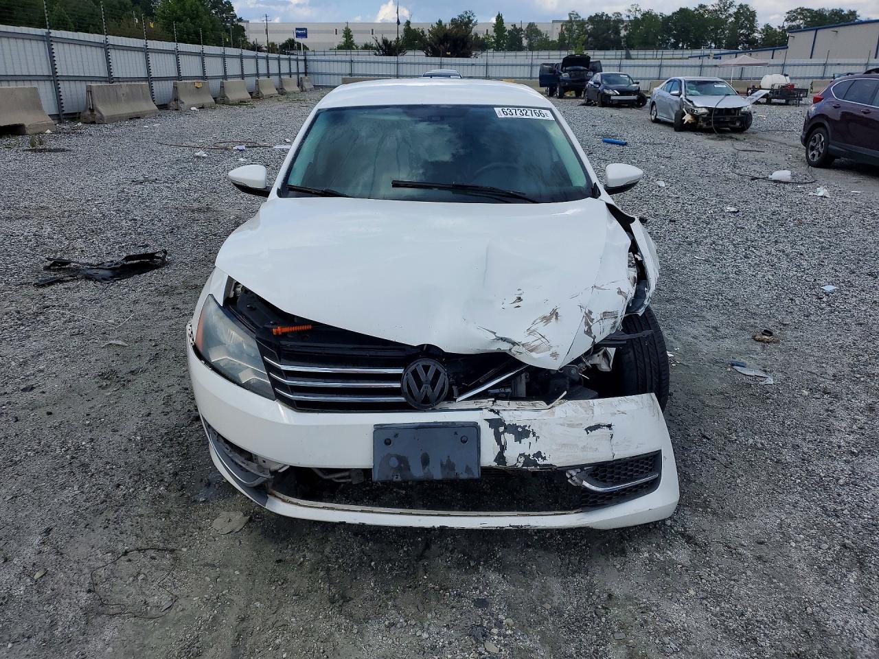 2012 Volkswagen Passat Se Белый vin: 1VWBH7A32CC060672