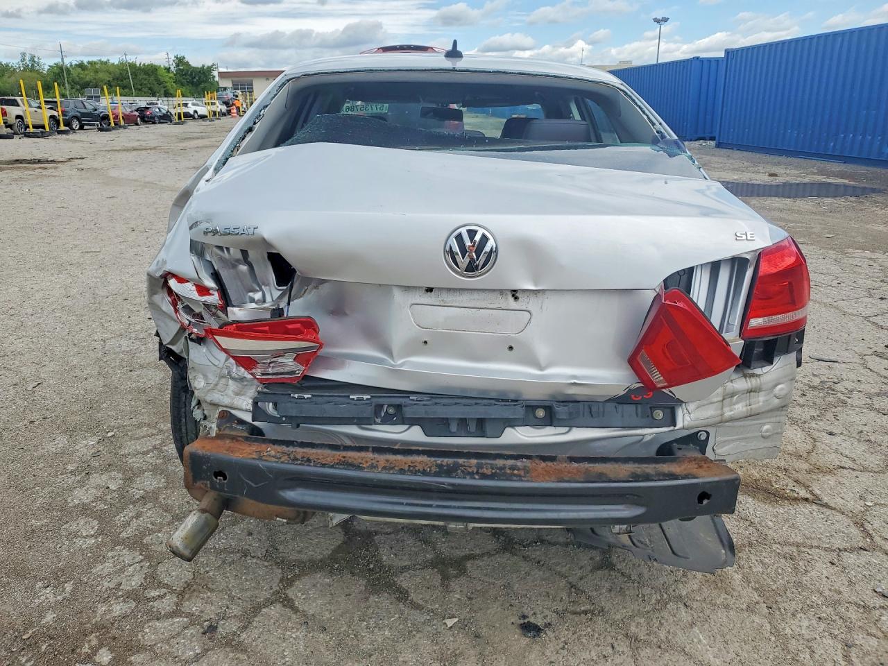 2013 Volkswagen Passat Se Silver vin: 1VWBH7A32DC072970