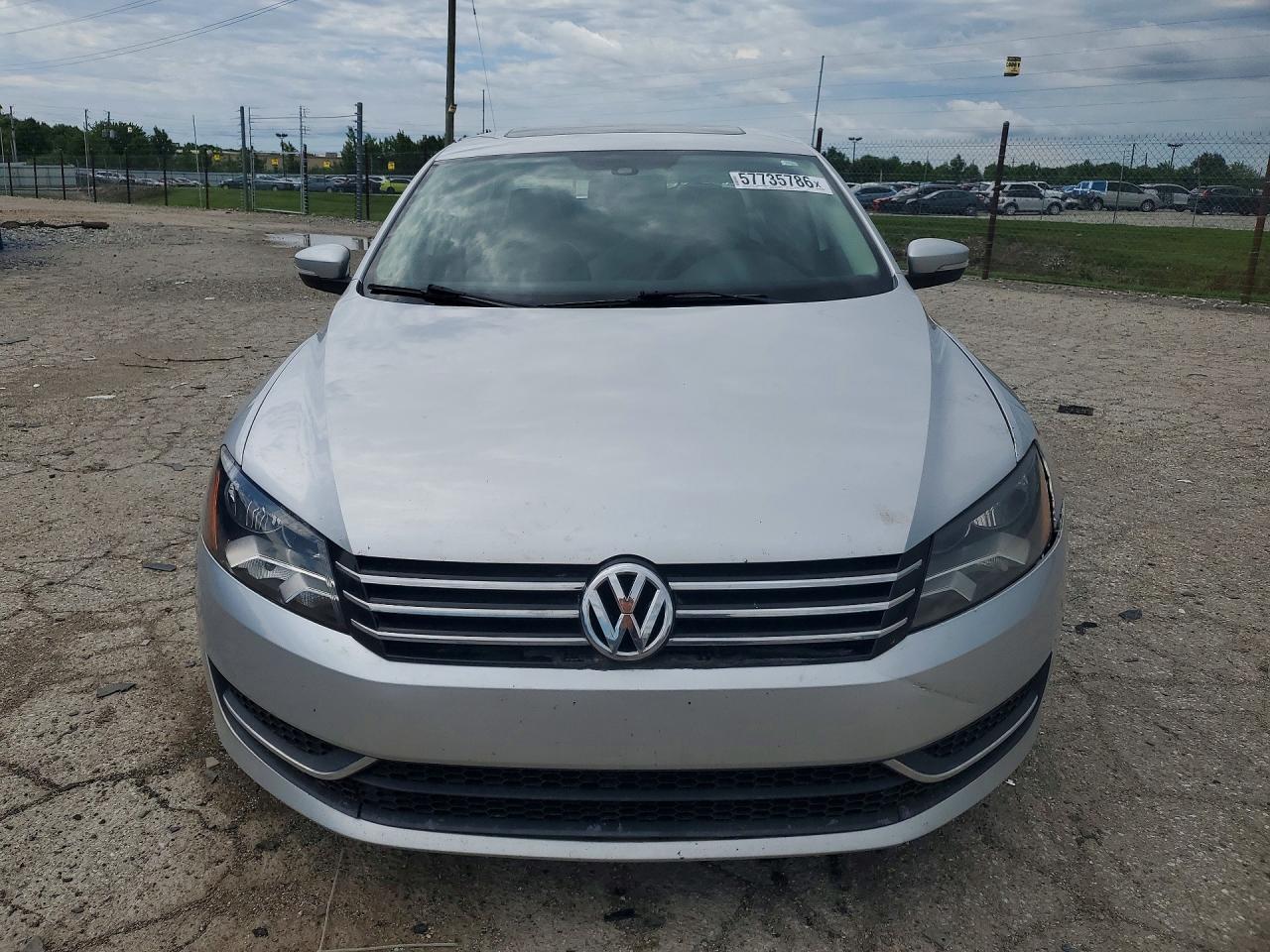 2013 Volkswagen Passat Se Silver vin: 1VWBH7A32DC072970