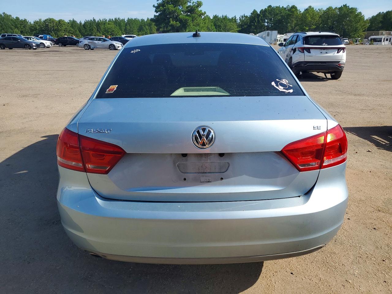 2013 Volkswagen Passat Se Синий vin: 1VWBH7A32DC107698