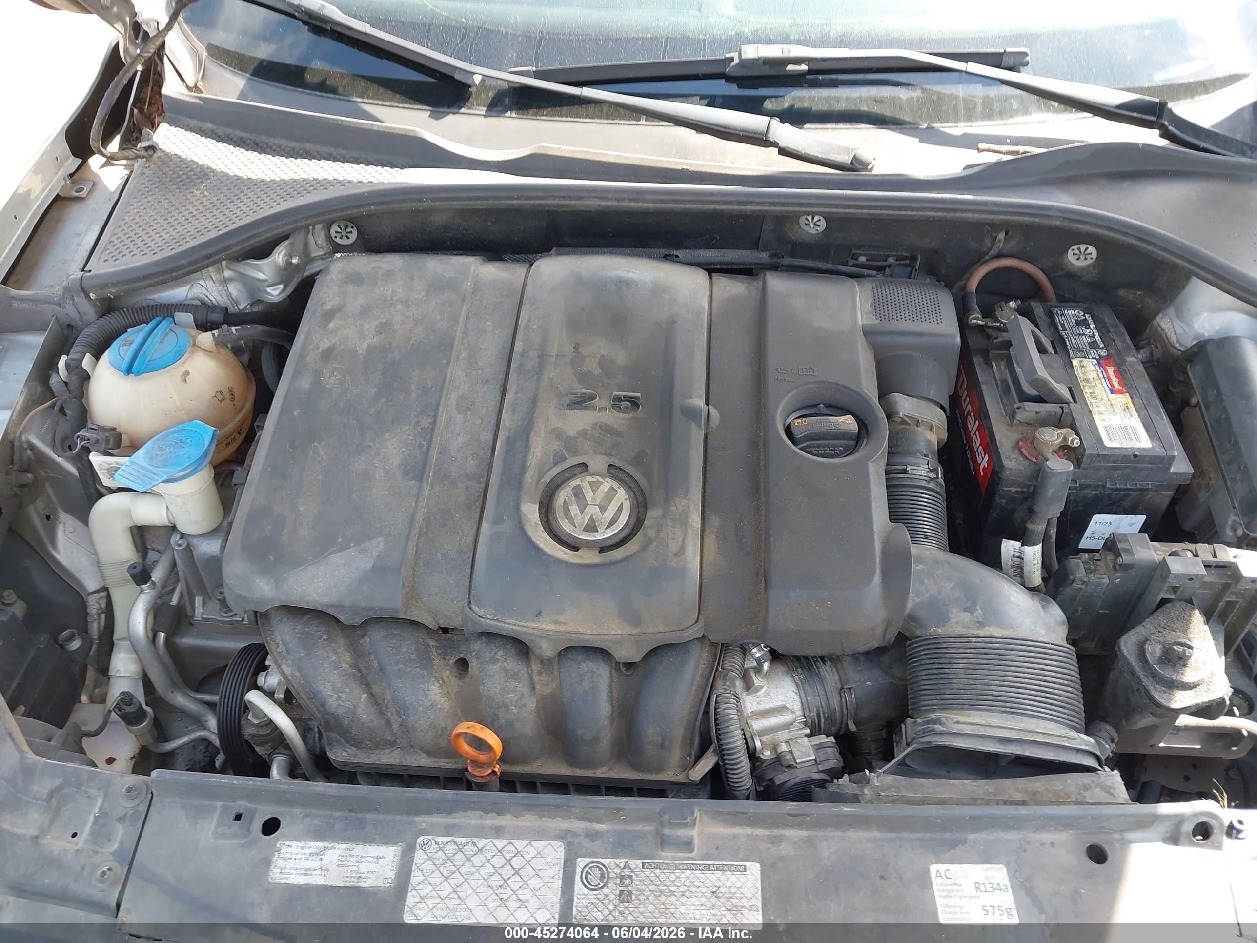 2013 Volkswagen Passat 2.5l Se Gray vin: 1VWBH7A32DC110004