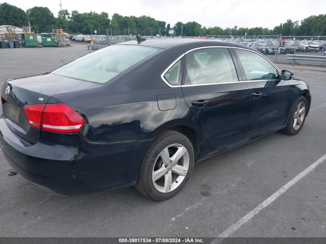 2013 Volkswagen Passat 2.5l Se Black vin: 1VWBH7A32DC116675