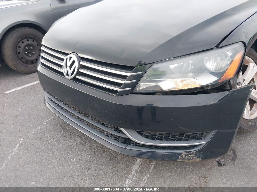 2013 Volkswagen Passat 2.5l Se Black vin: 1VWBH7A32DC116675