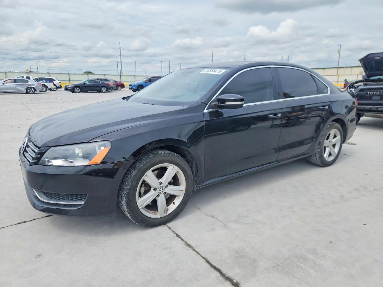 2013 Volkswagen Passat Se Black vin: 1VWBH7A32DC132679